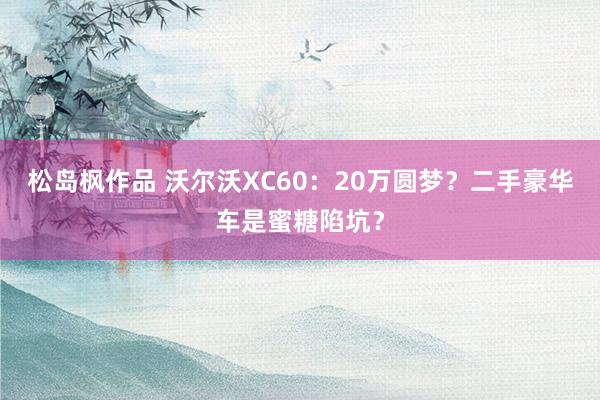 松岛枫作品 沃尔沃XC60：20万圆梦？二手豪华车是蜜糖陷坑